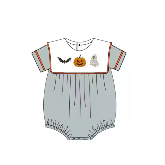 5.21 Halloween Pumpkin Short Sleeve Toddler Clothes