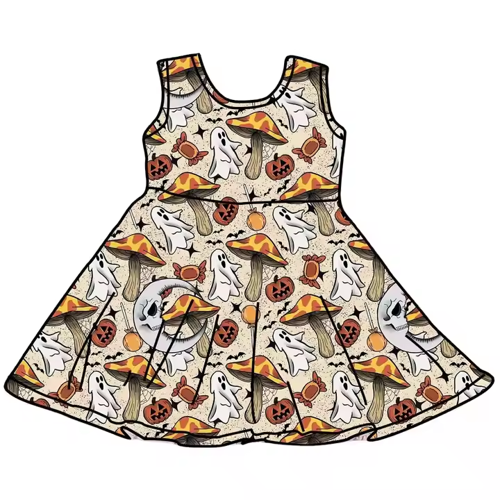 6.12 Halloween mushroom dress