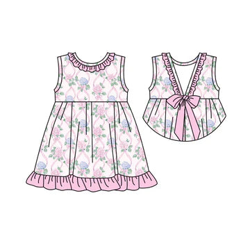 5.24 Bow Hydrangea Dress