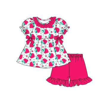 5.8 Strawberry Doll Collar Summer Suit
