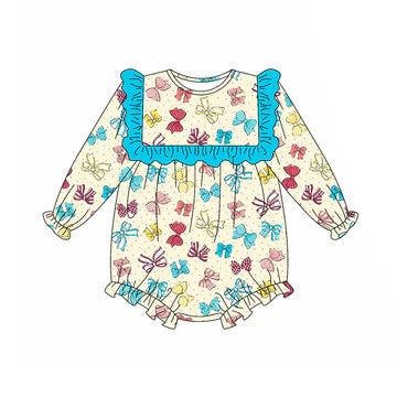 5.23 Blue Bow Doll Collar Toddler Clothes