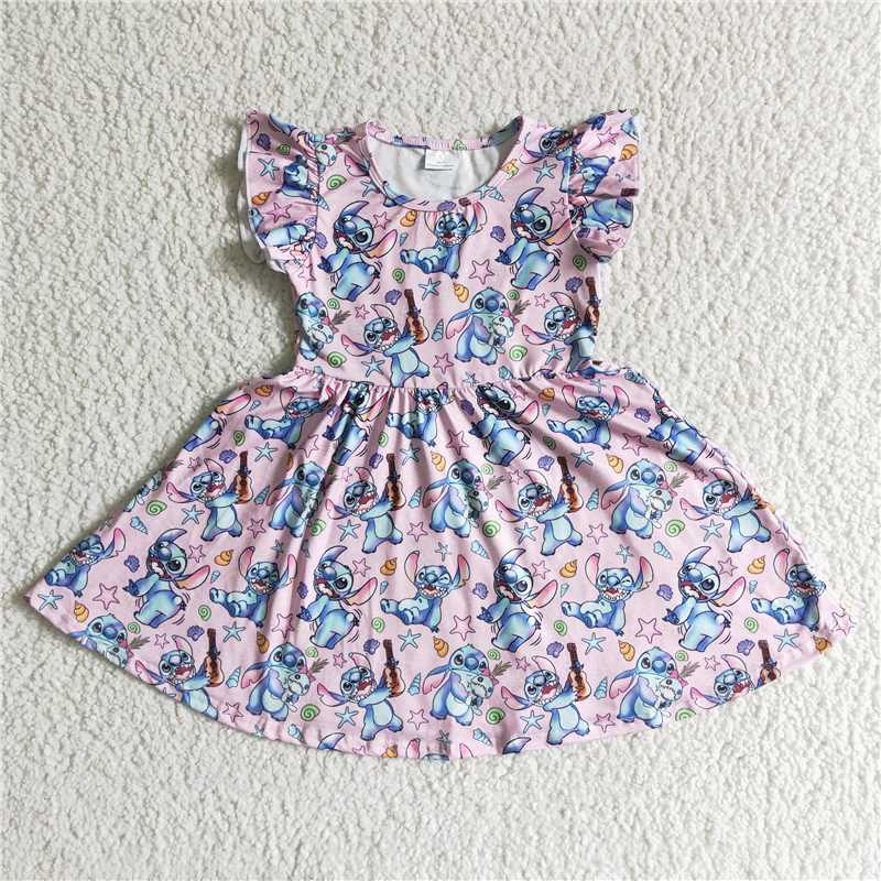 Stitch girls summer dress popular kids skirts