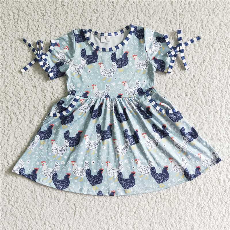 chicken girls dress summer kids skirts