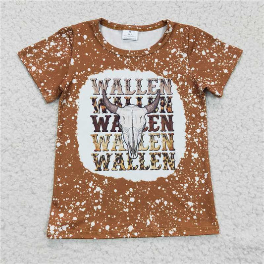 wallen girls short sleeve t-shirt kids clothes