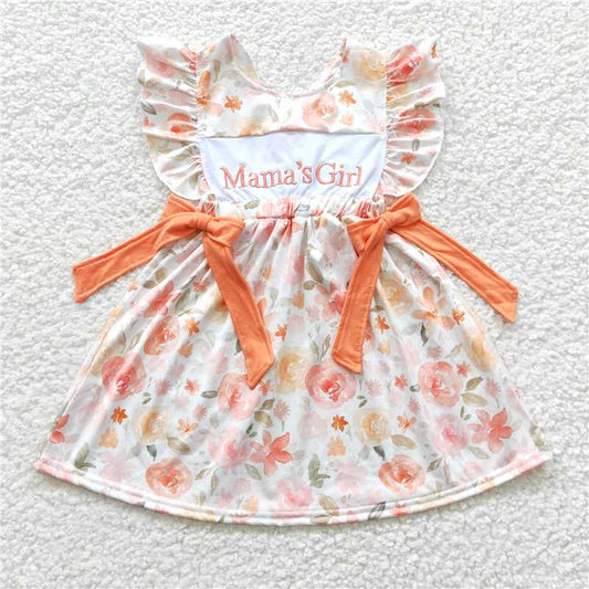 embroidery mama's girls dress summer kids skirts