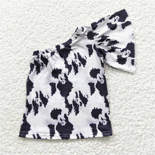 cow girls short sleeve t-shirt kids clothes