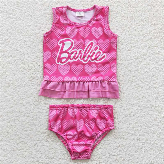 GBO0077 Girls Love Rose Red Swimsuit Suit