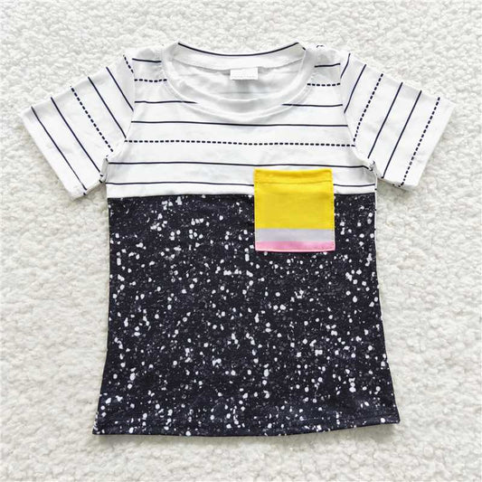 back to school t-shirt kids clothes pencil top