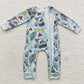 zipper romper fishing boys jumpsuit baby clothes