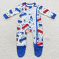 cars Zip Sleeper romper with feet long sleeve jumpsuit baby clothes