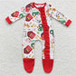 farm Zip Sleeper romper with feet jumpsuit match pajamas sets baby clothes