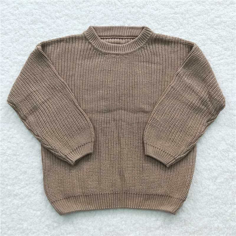 solid color children Sweater kids clothes