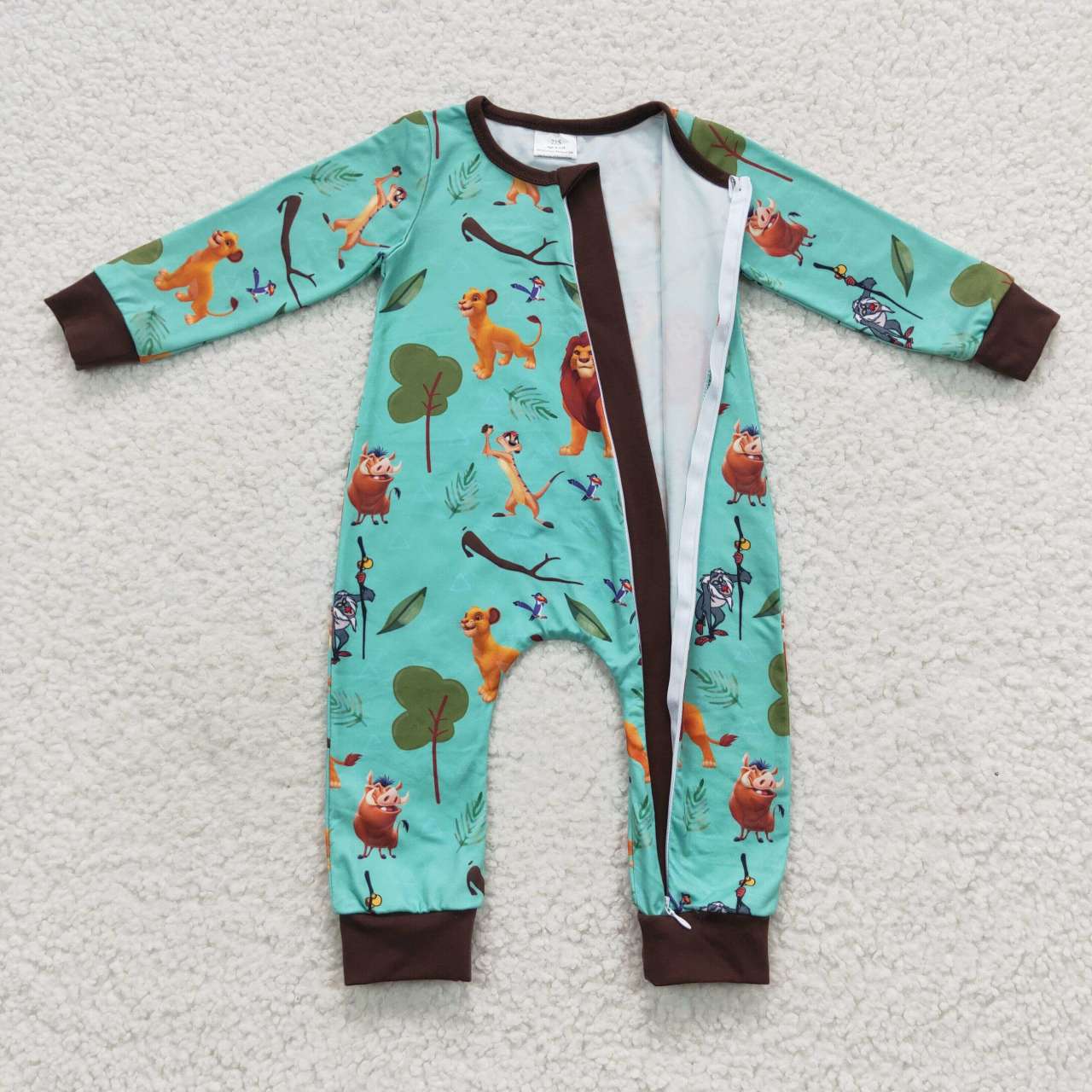 zipper romper lion king jumpsuit baby clothes