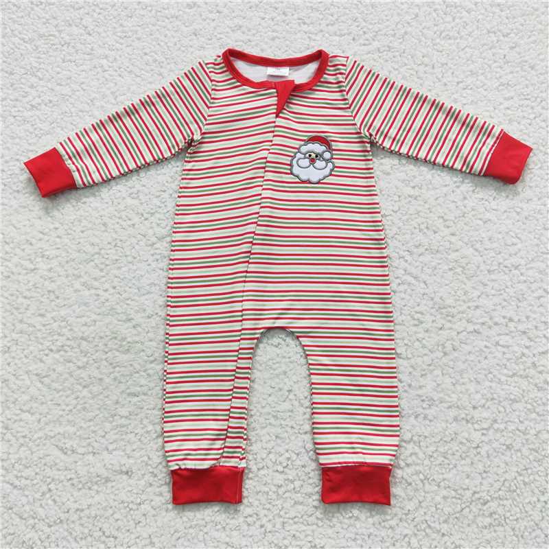 christmas baby zipper romper match pajamas outfits and adults pants Family Pack