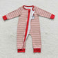 christmas baby zipper romper match pajamas outfits and adults pants Family Pack