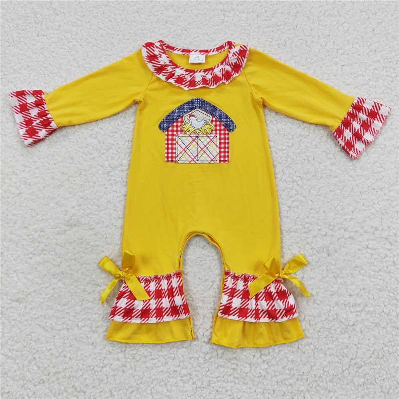 farm Zip Sleeper romper jumpsuit match sets baby clothes siblings