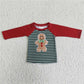 Christmas girls dress matching boys shirt baby rompers gingerbread kids clothes