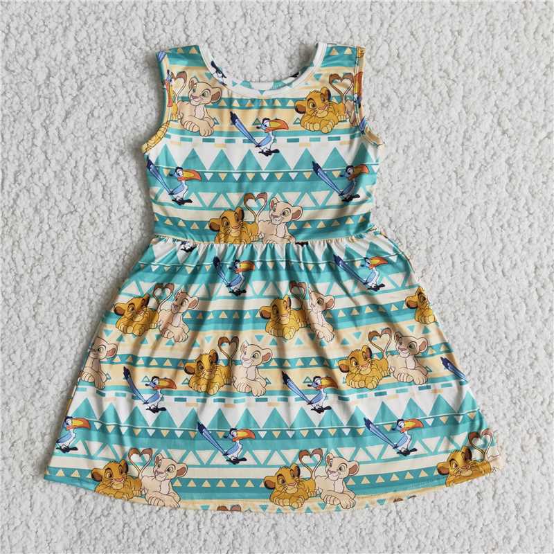 lion king girls dress summer skirts sleeveless