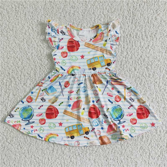 girls dress back to school kids skirts