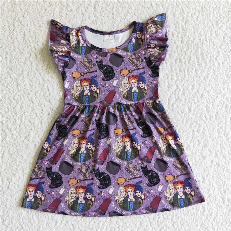 hallowen girls dress hocus kids skirts