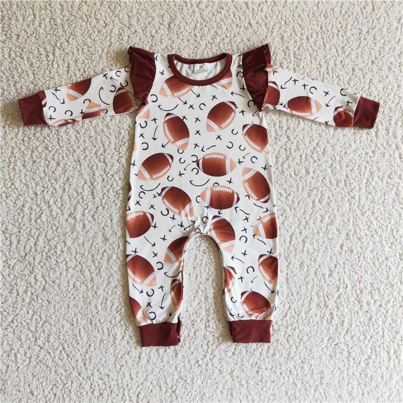 football long sleeve girls baby rompers