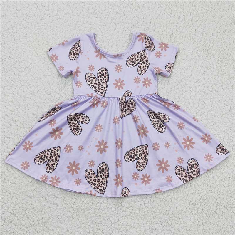 love leopard girls dress summer kids skirts