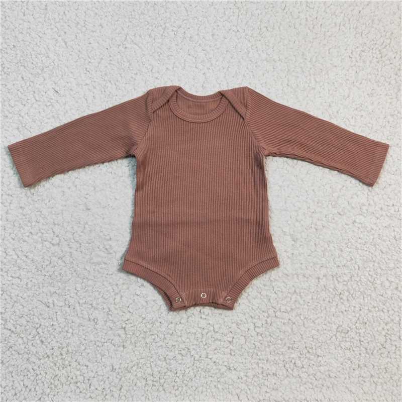 kids bubble long sleeve solid color baby romper