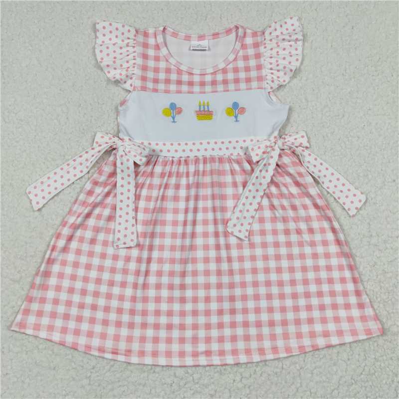 embroidery balloon girls dress summer kids skirts