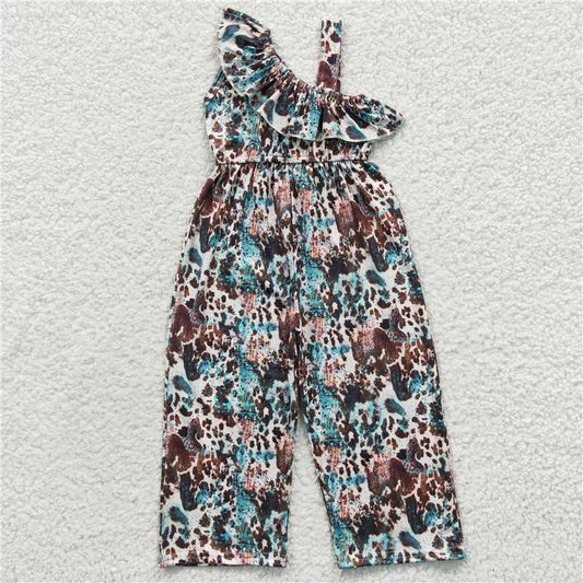 cow girls jumpsuits kids romper children's clothes