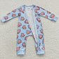 christmas baby zipper romper match pajamas outfits and adults pants Family Pack