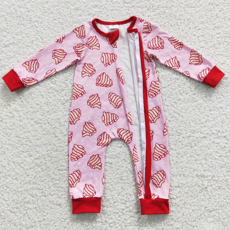 christmas baby zipper romper match pajamas outfits and adults pants Family Pack