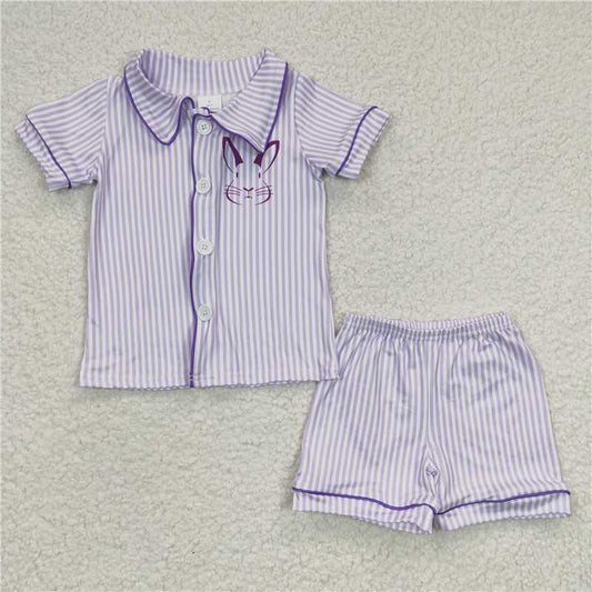 bunny boys shorts sets easter pajamas kids clothes