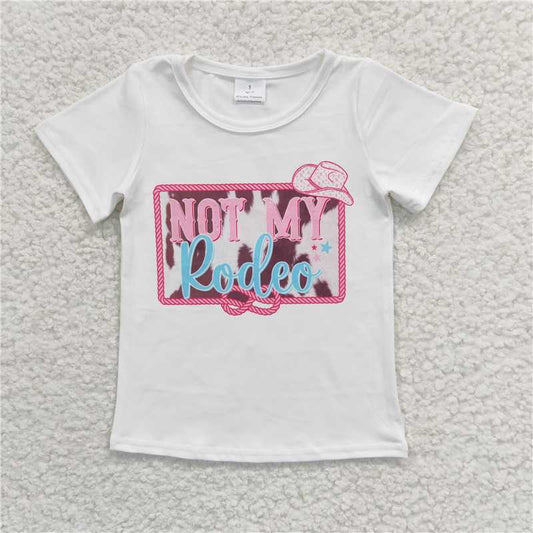 not my rodeo girls short sleeve t-shirt kids clothes