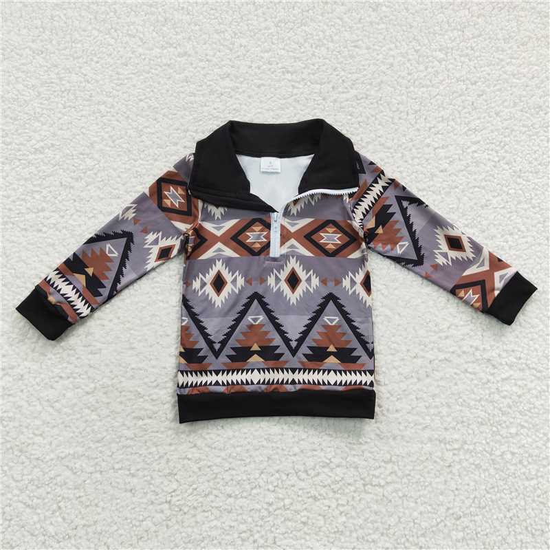 pullover boys long sleeve shirt fall spring tops