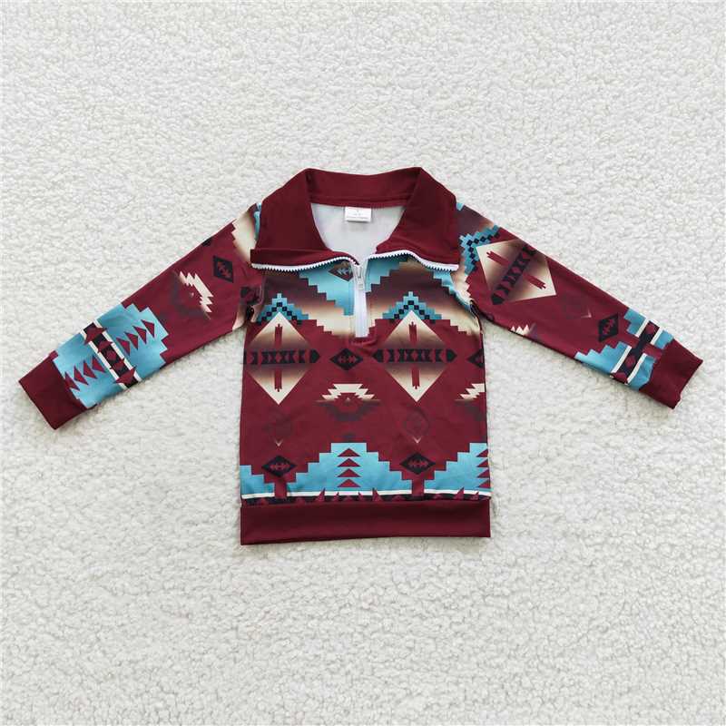 pullover boys long sleeve shirt fall spring tops