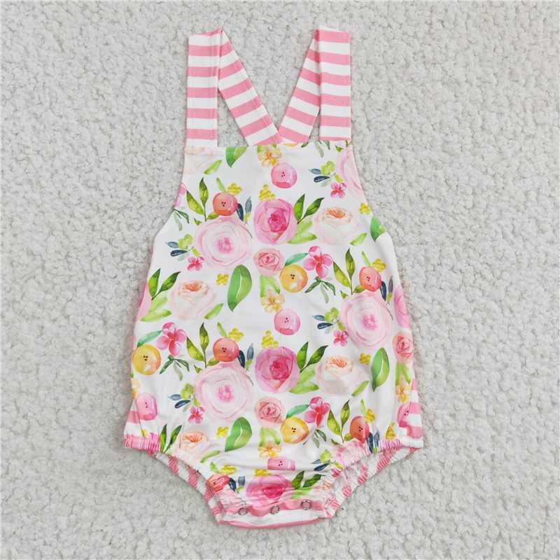 flower girls bubbles baby rompers