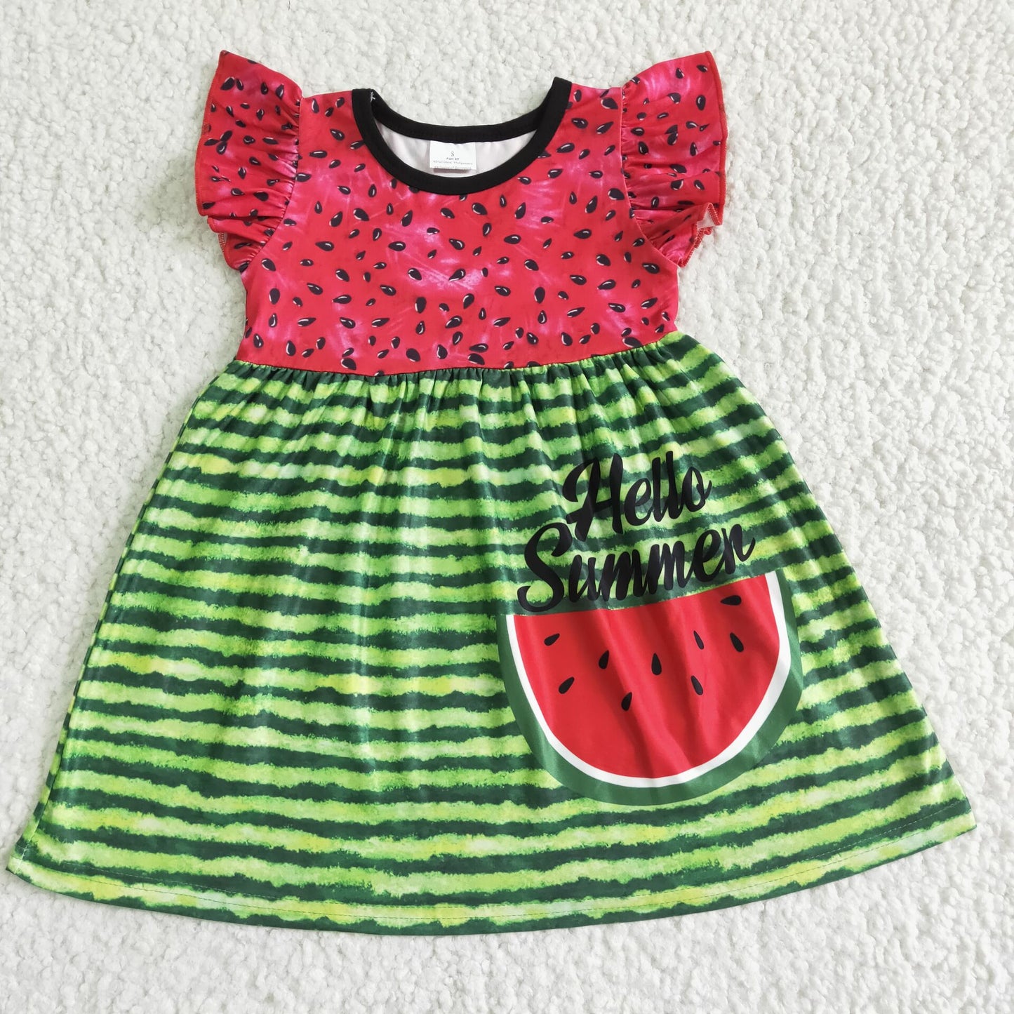 fruit watermelon girls dress summer skirt