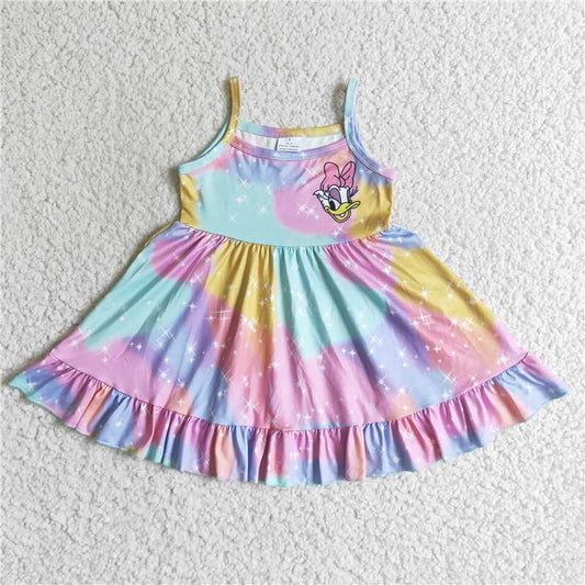 cartoon mouse girls dress summer kids skirt