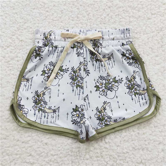 floral girls Shorts kids clothes