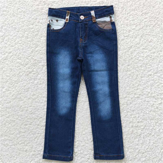 blue washed girls bells kids jeans