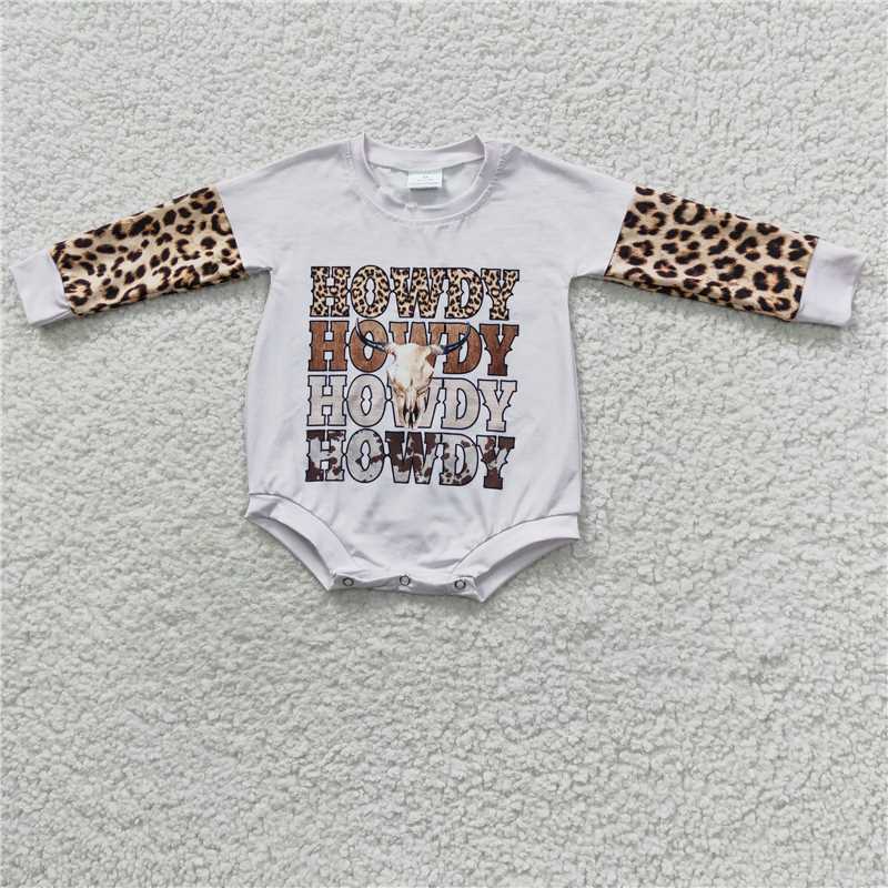 howdy kids bubble long sleeve baby romper