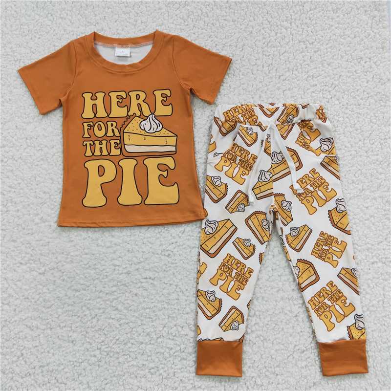 here for the pie fall boys outfits shirt & pants 2 pieces kids clothes