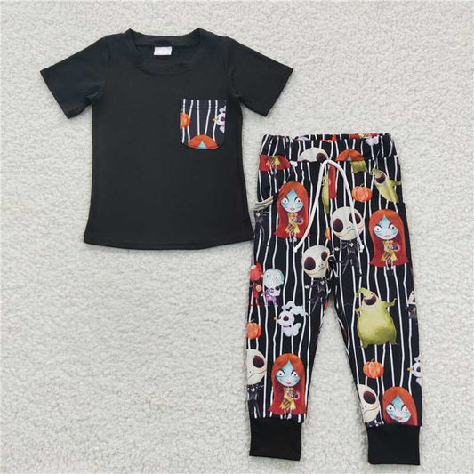 halloween kids clothes boys outfits jack & Sally