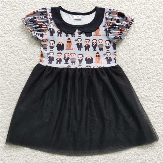 hallowen girls dress yarn kids skirts