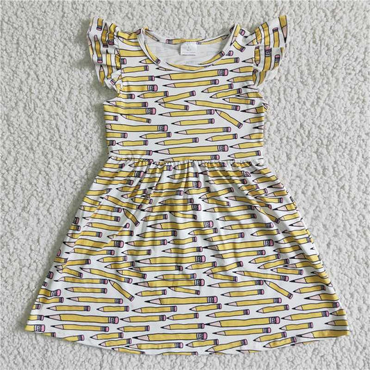 pencil girls dress back to school kids skirts