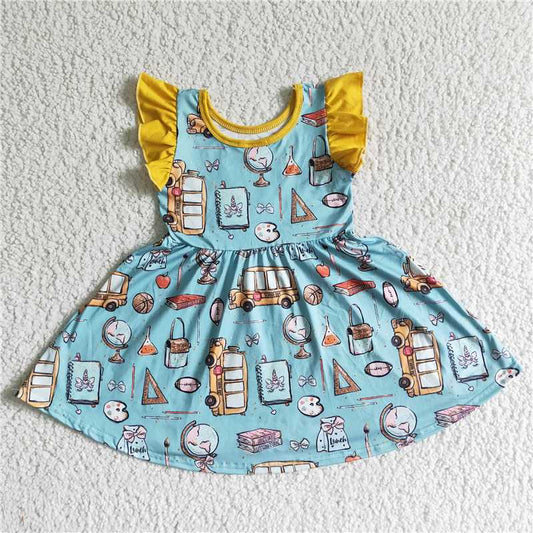 girls dress back to school kids skirts