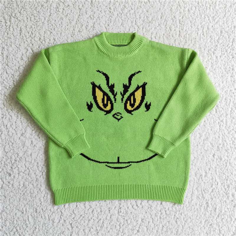 green grinch christmas Sweater kids clothes