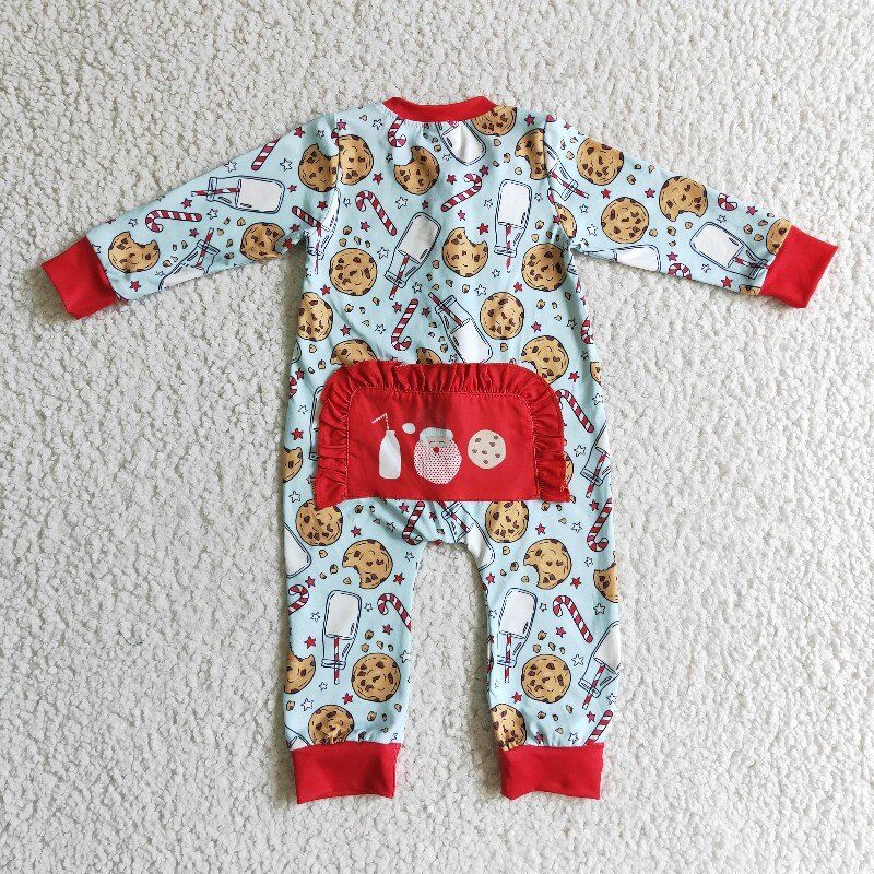 christmas baby zipper romper match pajamas outfits siblings kids clothes