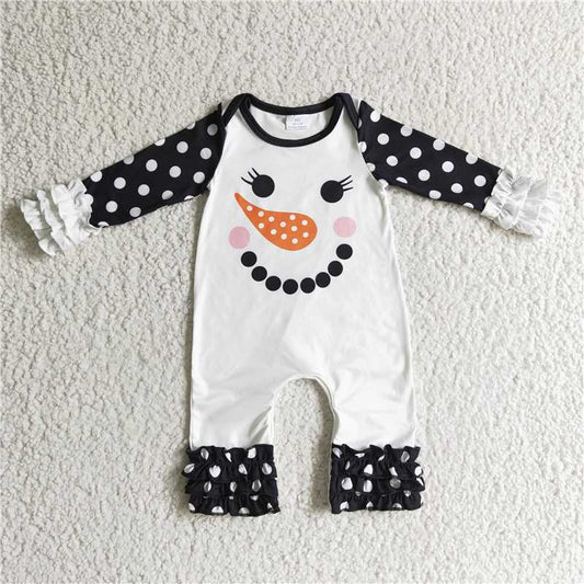 snowman baby jumpsuits girls baby rompers