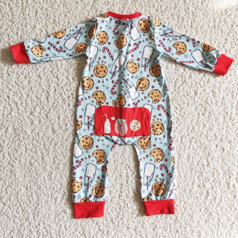 christmas baby zipper romper match pajamas outfits siblings kids clothes